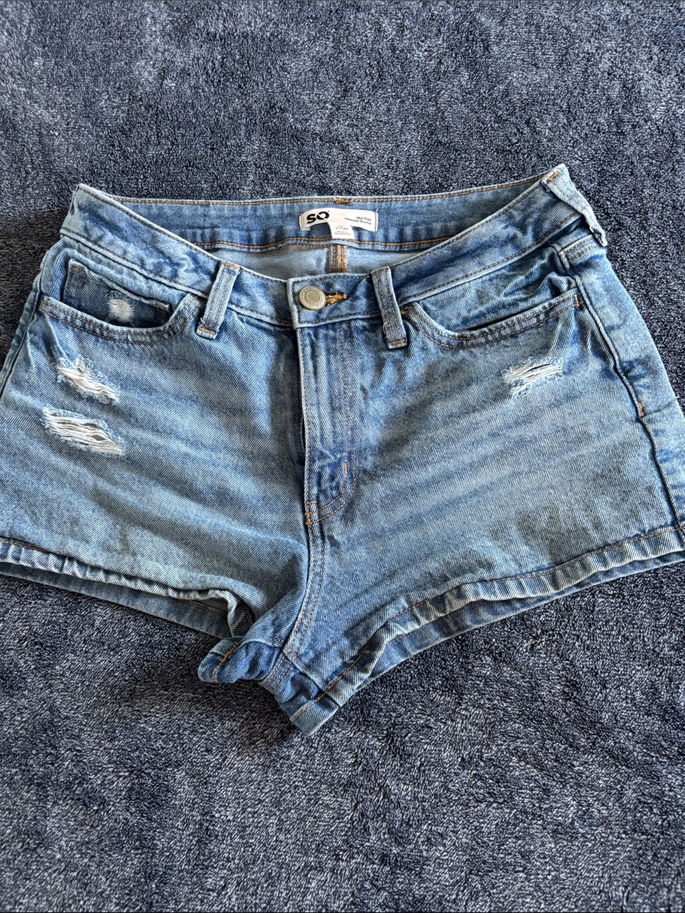SO Distressed Denim Shorts